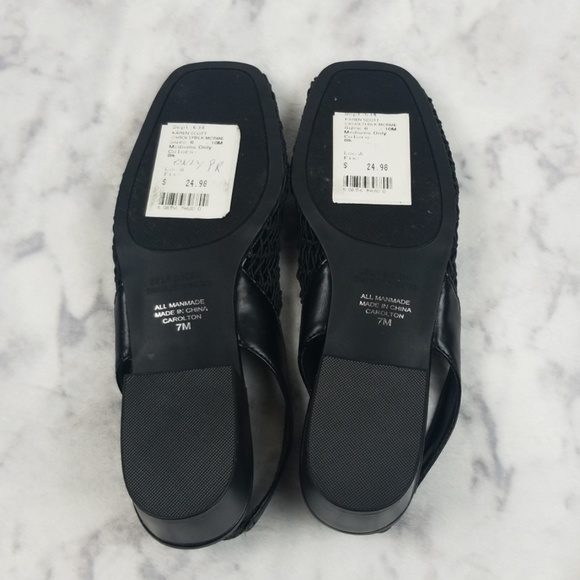 New Karen Scott Macrame Slingbacks black size 7M - Picture 6 of 8